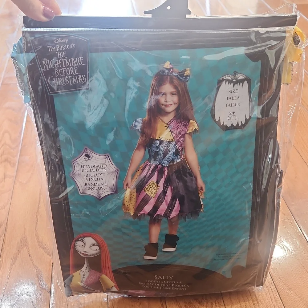 New Disney Sally Patchwork Dress Costume, Size 2T